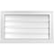 Ekena Millwork Vertical Surface Mount PVC Gable Vent: Functional, w/ 2"W x 2"P Brickmould Sill Frame, 26"W x 16"H GVPVE26X1603SF - alternate 1